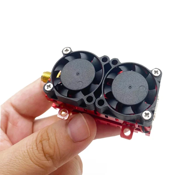 SLONWAKE 5.8G 48CH 5W FPV Transmitter 200mW 500mW 1200mW 5000mW VTX Dual Cooling Fan Built-in Microphone for RC Drone Airplane Long Rang - Image 3
