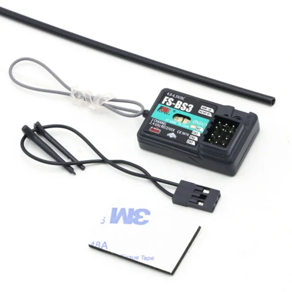 Flysky FS-BS3 2.4GHz 3CH AFHDS RC Receiver with Gyro Stabilization System for Flysky FS-IT4S IT4 FS-GT2 FS-GT2E GT2F Transmitter - Image 6
