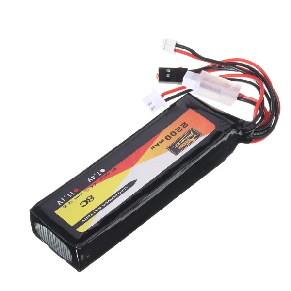 ZOP Power 11.1V 2200mAh 3S 8C Lipo Battery JR JST Futaba Plug for Transmitter - Image 8