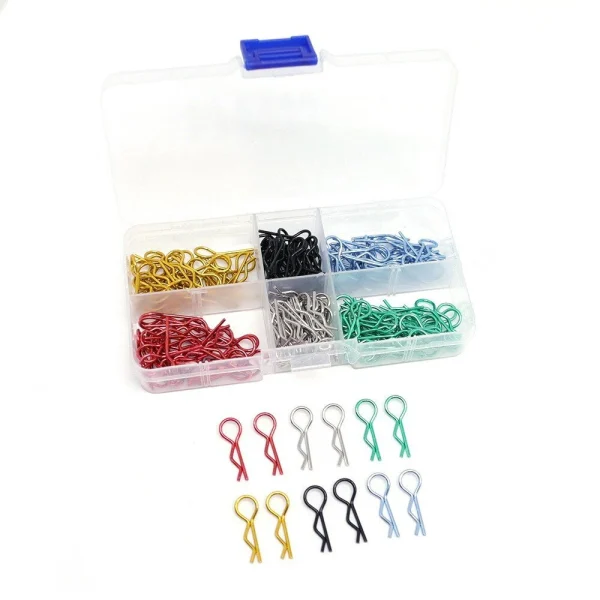 180pcs Universal RC Body R-Type Clips Pins for 1/10 1/12 1/14 1/16 Scale Maxx Losi HPI Tamiya HSP  RC Car Parts Truck Shell Replacement - Image 3