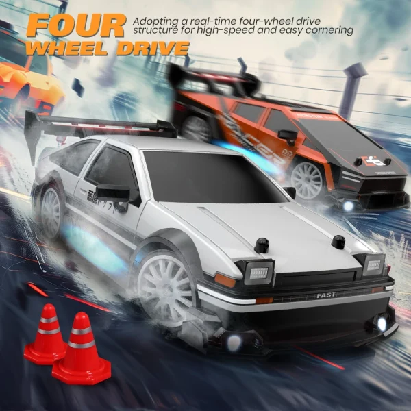 ENOZE 8603 8604 RTR 1/24 2.4G 4WD 30km/h Drift RC Car Tesla AE86 High Speed Racing LED Light On-Road Vehicles Models Toys - Image 9