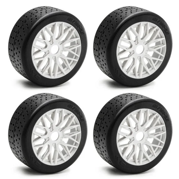 4PCS Wheel Hub Rubber Tires for 1/8 ARRMA 1/7 Infraction 6S F1 Limitless RC Car Vehicle Models Parts - Image 5