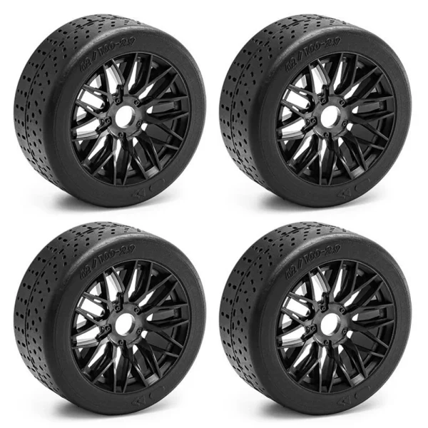 4PCS Wheel Hub Rubber Tires for 1/8 ARRMA 1/7 Infraction 6S F1 Limitless RC Car Vehicle Models Parts - Image 4
