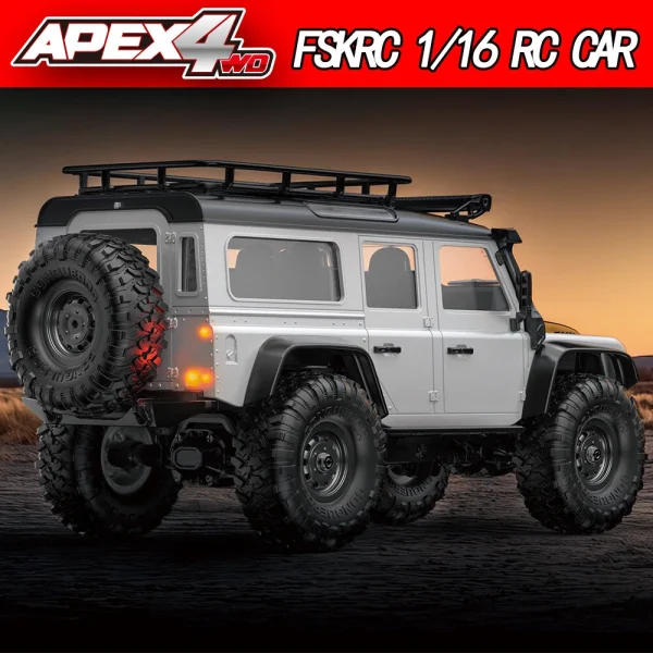 HB Toys RTR R1607/8/9 1/16 2.4G 4WD RC Car Full Proportional Rock Crawler LED Light Off-Road Climbing Truck Vehicles Models Toys - Image 9