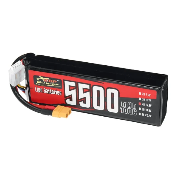 ZOP Power 14.8V 5500mAh 100C 4S 81.4Wh LiPo Battery XT60 Plug for RC FPV Racing Drone Airplane Helicopter Quadcopter - Image 4