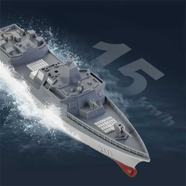 777-583 1/890 2.4G 4CH RTR RC Boat 15KM/H Speed Waterproof Destroyer RC Vehicle Models - Image 4