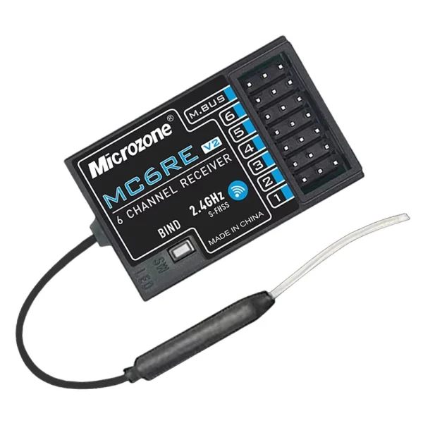 Microzone MC7RE V2 2.4GHz 7CH Dual Antenna PWM SBUS RC Receiver Support Mc6mini Mc7mini Mc8mini Transmitter for RC Airplane Car Boat Vehicle Models - Image 4