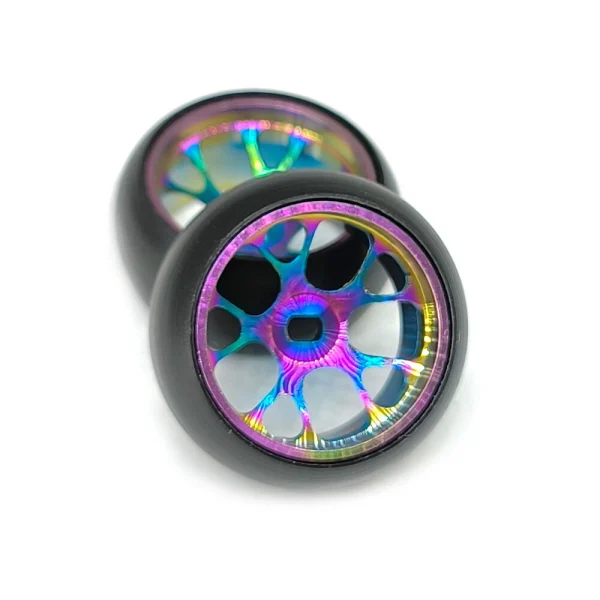 4PCS Drift Tires Wheels Metal Rims for Wltoys Mini-Q 1/28 K969 K989 P939 284131 On-Road RC Cars Vehicles Models Spare Parts B Versions - Image 4