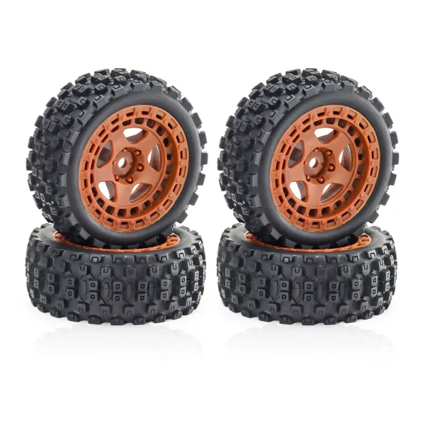 4PCS Upgraded Tires Wheel Rims for Arrma 1/18 2S Typhon Grom RC Cars Vehicles Models Spare Parts Accessories - Image 4
