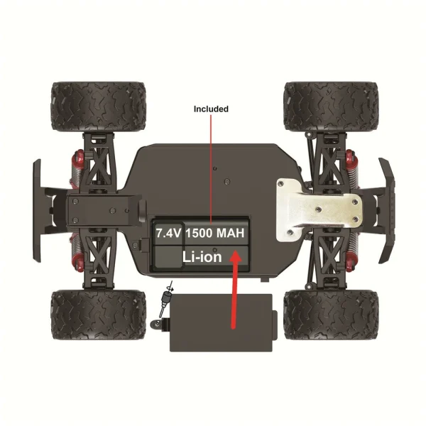 HS 18421 18422 18423 1/18 RC Car 2.4G Alloy Brushless Off Road High Speed 52km/h RC Vehicle Models Full Proportional Control - Image 3