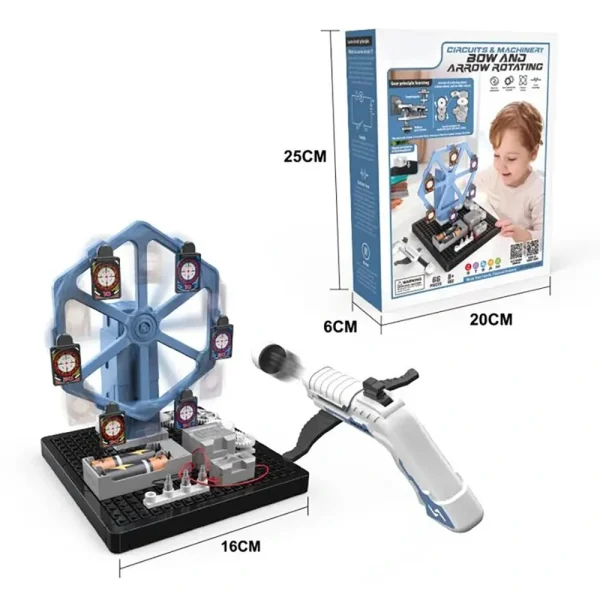 DL0103 66Pcs/Set DIY Assembly Electronic Mechanical STEM Toys Science Experiment Teaching Rotating Target Educational - Image 4