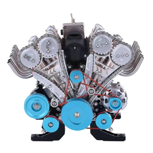 TECHING DM118 Alloy V8 8 Cylinder Engine Model DIY Assembly Kit Excellent STEAM Science Education Discovery Toys Children Gifts - Image 3