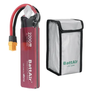 [EU/USA Direct]ISDT BattAir 2nd Gen 7.4V 2200mAh 50C 2S Smart LiPo Battery Wireless APP Control XT60 Plug for RC Drones Airplane
