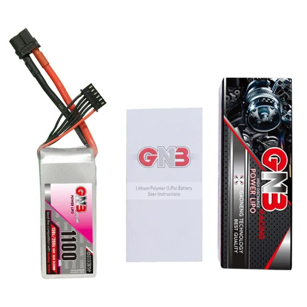 GNB GAONENG 18.5V 1100mAh 130C 5S LiPo Battery XT60 Plug for RC Drone - Image 4