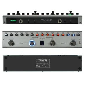 M-VAVE Guitar Effects Multi-effects Pedal 3 Band TANK-G/B Delay Reverb BT Connection Type C