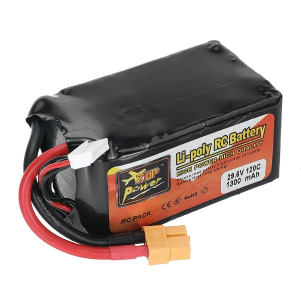 ZOP Power 29.6V 1300mAh 120C 8S Li-poly Battery XT60 Plug for SEQURE SQFPV Heison 5X FPV Quad Drone - Image 3
