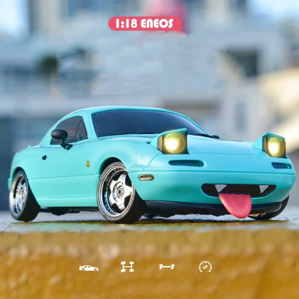 LDRC 1804 RTR 1/18 2.4G RWD RC Car Drift for Mazda MX-5 Gyro LED Light On-Road Full Proportional Racing Vehicles Models Toys - Image 3