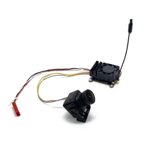 5.8G 48CH 2W 2-4S Power Transmitter VTX 2.5mm Camera Built-in Microphone MMCX Antenna with Cooling Fan Image Transmission FPV System for RC FPV Racing Drone
