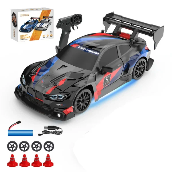 ENOZE 8607 RTR 1/24 2.4G 4WD 30km/h Drift RC Car GTR Mini Race High Speed Racing LED Light On-Road Radio Control Vehicles Models Toys - Image 2