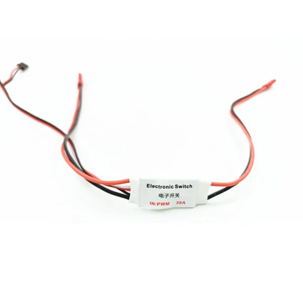 30A 3.7V-27V 1S-6S Electronic Switch Module with LED Light for FPV RC Airplane - Image 2