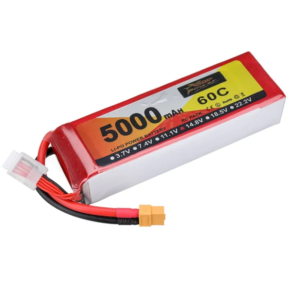 ZOP Power 14.8V 5000mAh 60C 4S LiPo Battery XT60 Plug for RC Drone - Image 4