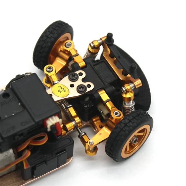6PCS Upgraded Metal Parts Set Steering Cup Rear Wheel Seat Suspension Arm Upper Linkage Rod Shock Absorber Bracket for Wltoys 284131 284010 284161 K989 K969 1/28 RC Cars Vehicles Models Accessories - Image 7