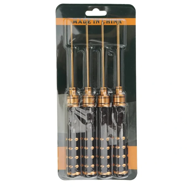 4Pcs 1.5/2.0/2.5/3.0mm Titanium Alloy Hex Screwdriver Tool Kit for RC FPV Drone - Image 4