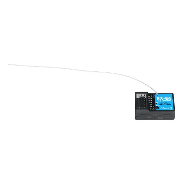 FLYUEACE T-6819A 2.4GHz 4CH Transmitter with RX-G4 Light Control Mini Receiver for RC Car Boat Tank Models - Image 8