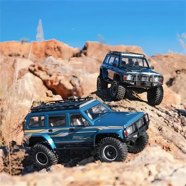 YIKONG YK4107 1/10 2.4G 4WD RC Car Rock Crawler Two Speed Differential Lock LCG Chassis Tank Turn LED Lights Monster Off-Road Pickup Climbing Truck Vehicles Models Electric Remote Control Simulation Toys - Image 4