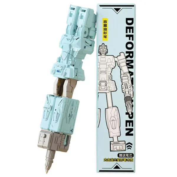 2 In 1 Robot Toy Deformable Pen Robot Deformation Action Figure Model Children Kids Birthday Gifts - Image 9